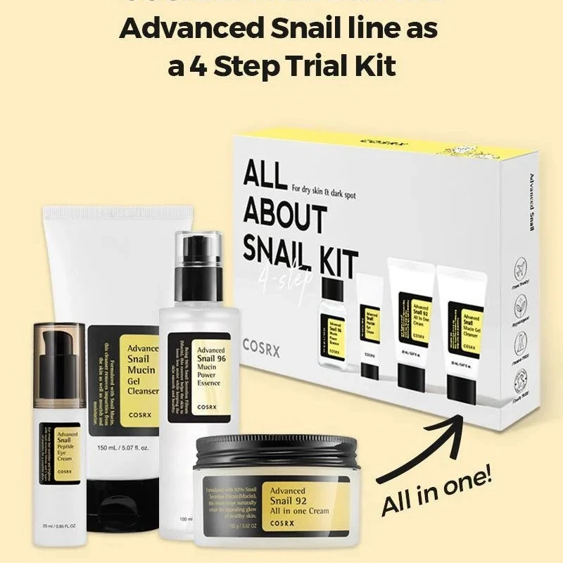 COSRX All About Snail Trial Kit (Korea) – 4 Step Korean Skincare Set for Glowing & Hydrated Skin 11 COSRX All About Snail Trial Kit (Korea) – 4 Step Korean Skincare Set for Glowing & Hydrated Skin - Image 11