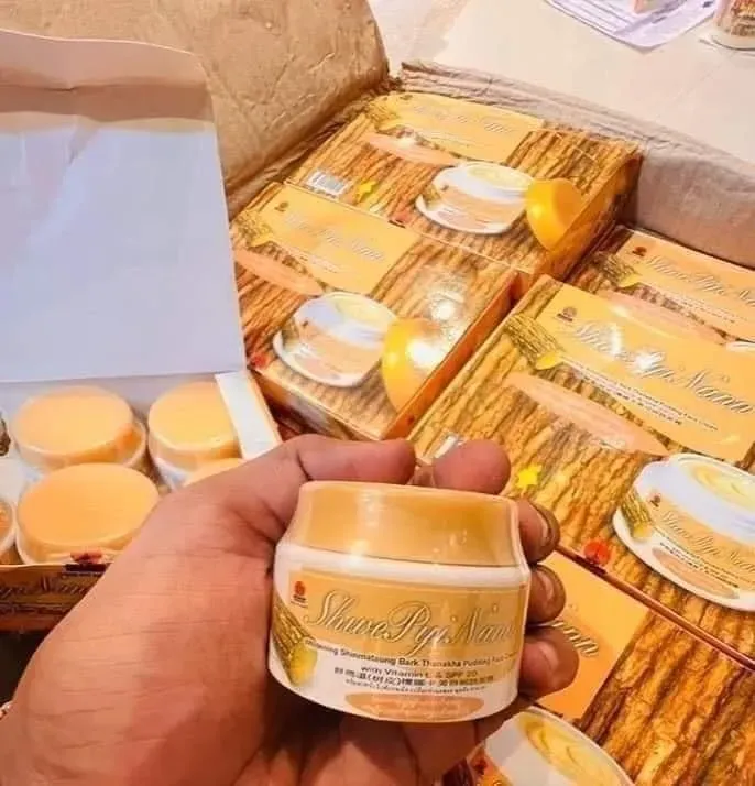 Shwe Pyi Nann Whitening Shinmataung Bark Thanaka Pudding Face Cream 25ml 8 Shwe Pyi Nann Whitening Shinmataung Bark Thanaka Pudding Face Cream 25ml - Image 8