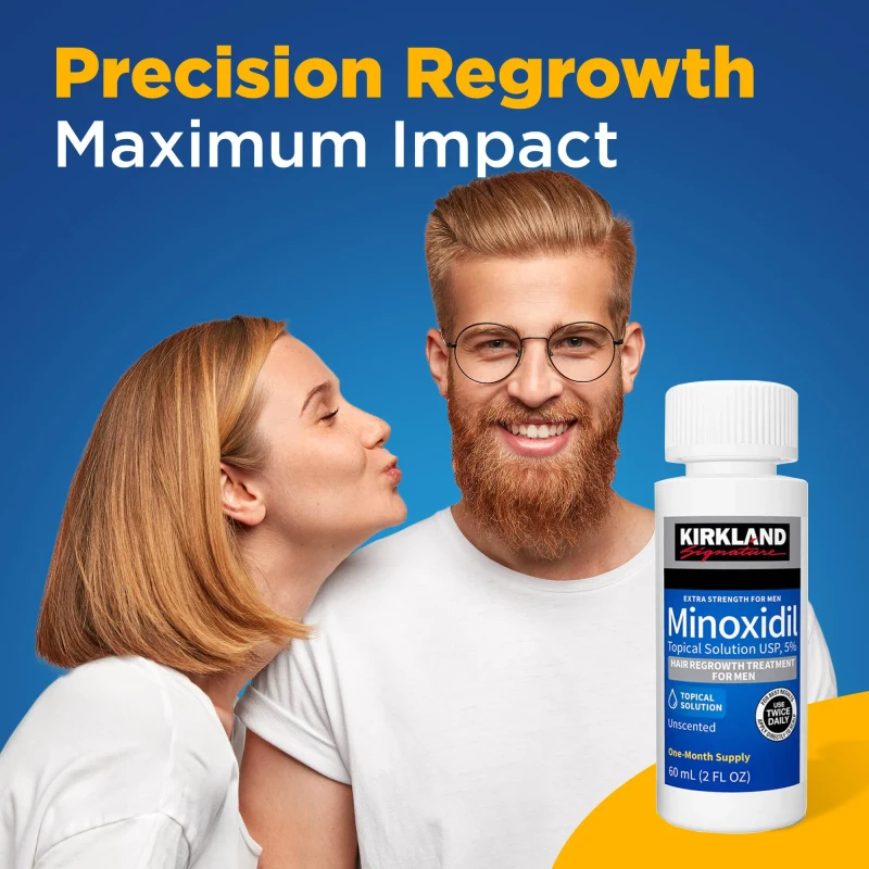 Kirkland Minoxidil 5% Extra Strength – Hair & Beard Growth Solution for Men 2 চুল ও দাড়ি ঘন করার সেরা উপায়! Kirkland Minoxidil 5% Topical Solution | সরাসরি USA থেকে আমদানিকৃত।