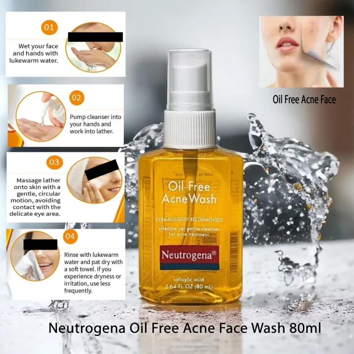 Neutrogena Oil Free Acne Face Wash 80ml – Dermatologist Recommended 7 Neutrogena Oil Free Acne Face Wash 80ml – Dermatologist Recommended - Image 7